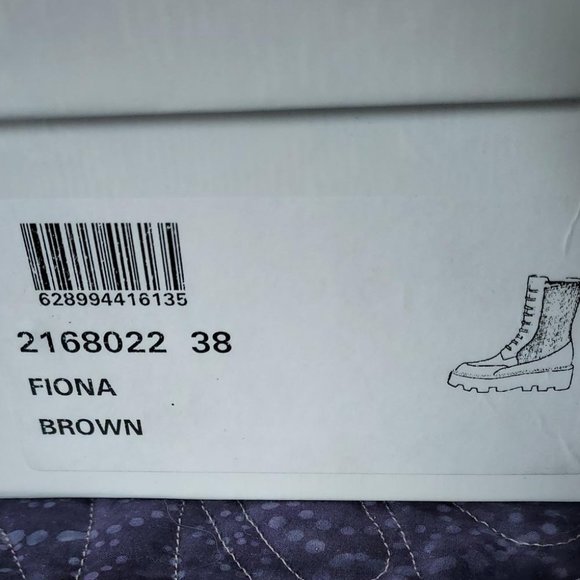 NIB La Canadienne Fiona combat boot, black/brown/grey, size 38 - Picture 9 of 10